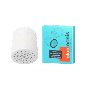 Blue Oasis rain shower filter replacement cartridge for chlorine and impurity removal